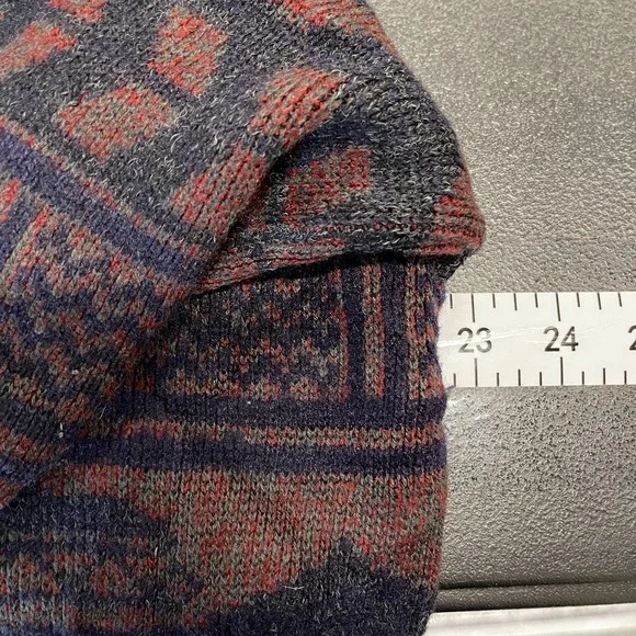 Tejidos Ruminahui Cardigan Sweater Mens XL Multicolor Wool Ecuadorian